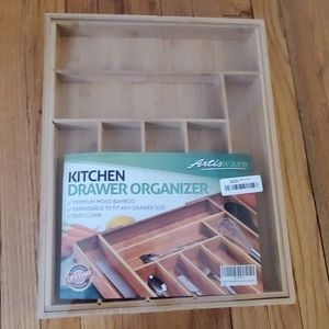 Artisware Bamboo Kitchen Drawer Organizer